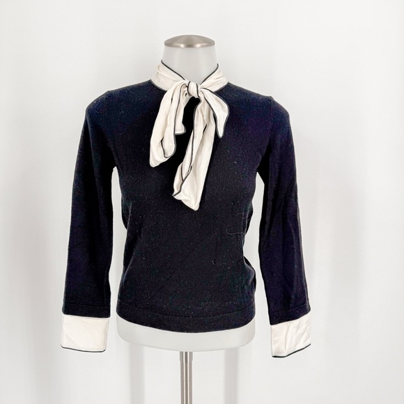 Alice + Olivia Tops - Alice + Olivia Black and White Blouse